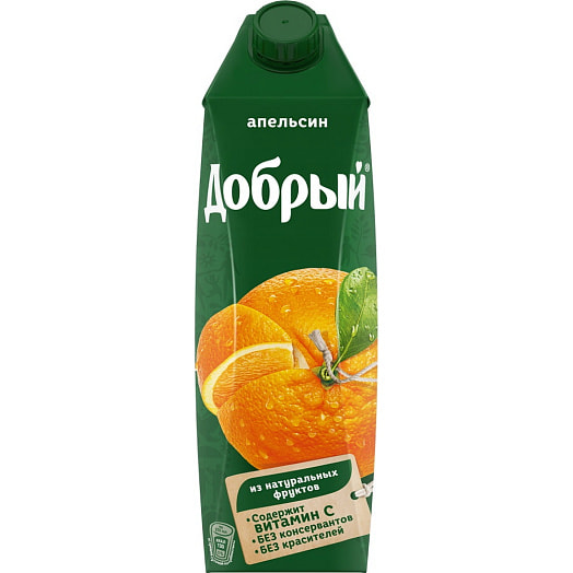 Нектар Добрый 1л тетра-пак апельсиновый Беларусь The Coca-Cola Company