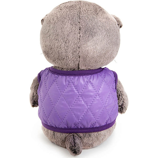 Мягкая игрушка Басик Baby в дутом жилете с сердечком 20см арт.9919345 Россия