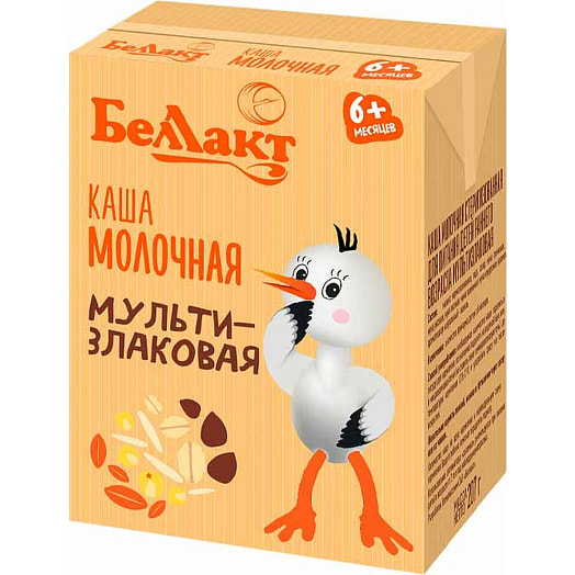 Каша молочная Беллакт 207г мультизлаковая для детей Беларусь