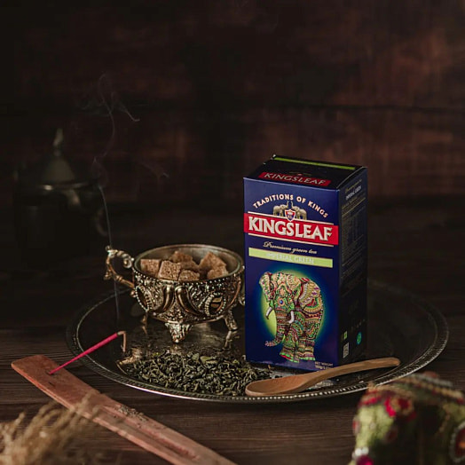 Чай Императорский 100г карт/уп. листовой зеленый Basilur Tea Export Шри-Ланка KINGS LEAF