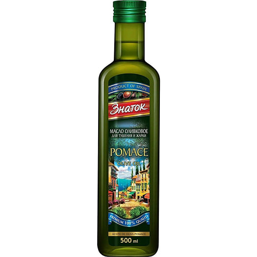Оливковое масло Знаток Pomace 500мл ACEITES ALBERT S.A. Россия
