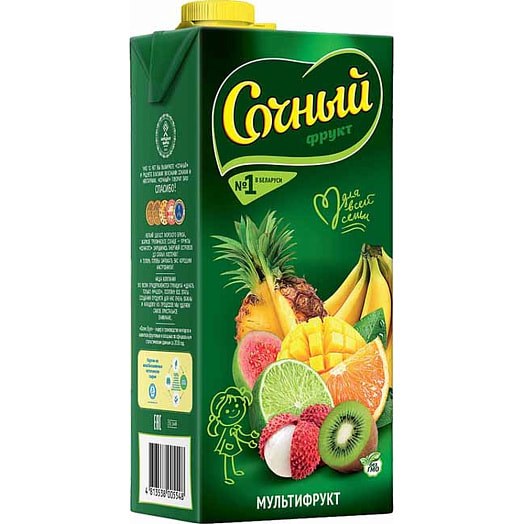 Нектар 1.95л тетра-пак мультифрукт Оазис Груп Беларусь Сочный