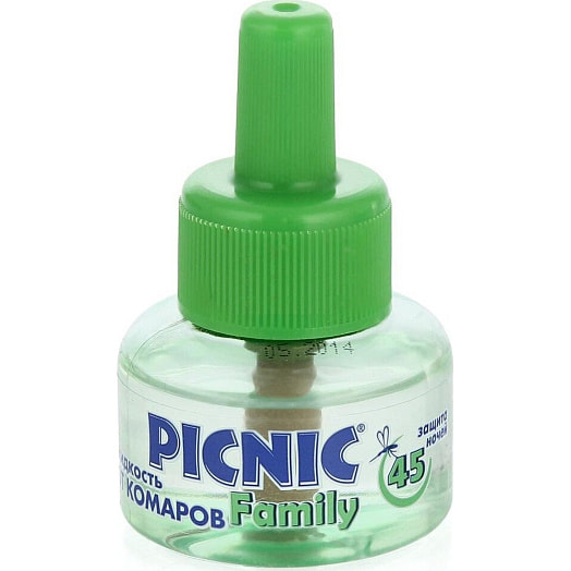 Средство инсектицидное Picnic Family 45 ночей жидкость от комаров арт.9161133030 Россия