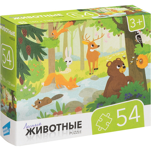 Пазлы 54 Животные арт.RI5404C ООО Желтый крокодил Беларусь DREAM MAKERS-BOARD GAMES