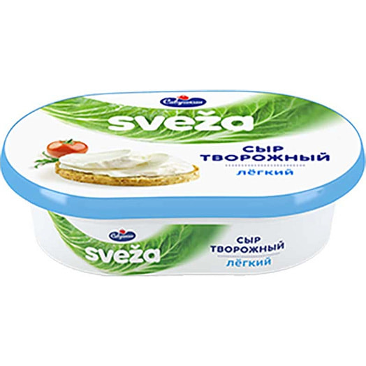 Сыр творожный Свежа 35% 150г п/стак. лёгкий ОАО Савушкин продукт Беларусь