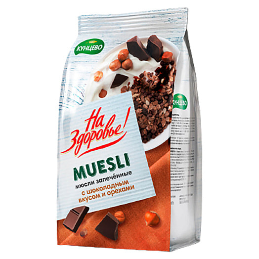 Мюсли 300г ПЭТ запеченные с шоколадом и орехами АО ТПГ Кунцево Россия