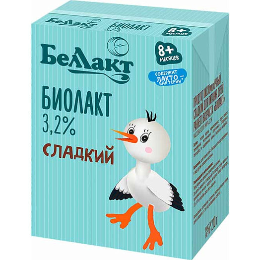 Продукт к/м сладкий для дет/пит 3.2% 210г Беллакт Беларусь