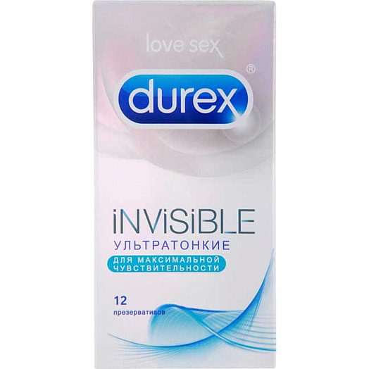 Презервативы Invisible ультратонкие для максимальной чувствительности 12шт Рекитт Бенкизер Китай Durex
