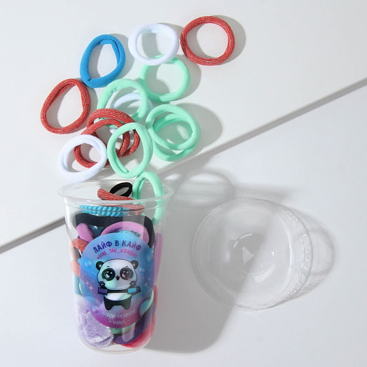 Набор резинок в пласт/стакане Лайф в кайф арт.6858919 Китай Art beauty