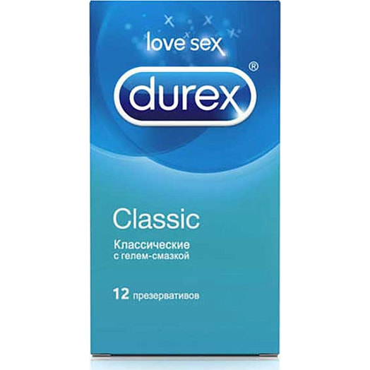 Презервативы Classic классические с гелем-смазкой 12шт Рекитт Бенкизер Китай Durex