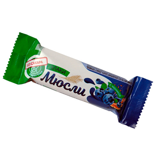 Батончик-мюсли Злаки с черникой 27г пл. Беларусь
