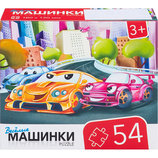 Пазлы 54 Машинки арт.RI5405C ООО Желтый крокодил Беларусь DREAM MAKERS-BOARD GAMES
