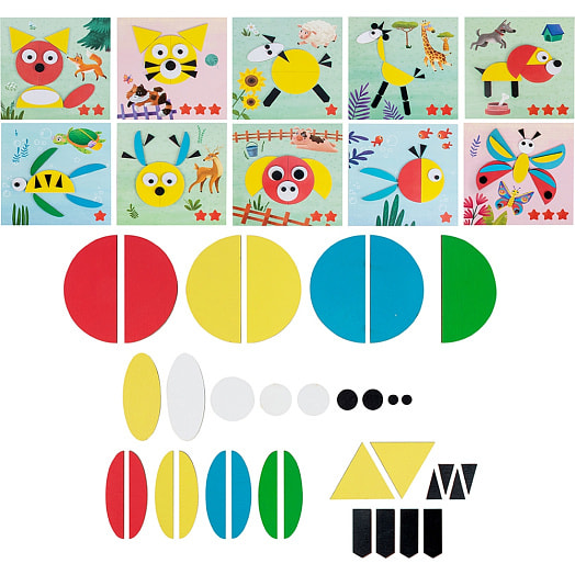 Игра настольная обучающая (дидактическая) Геометрическая мозаика арт.WGM Мастер Вуд Игрушка Беларусь