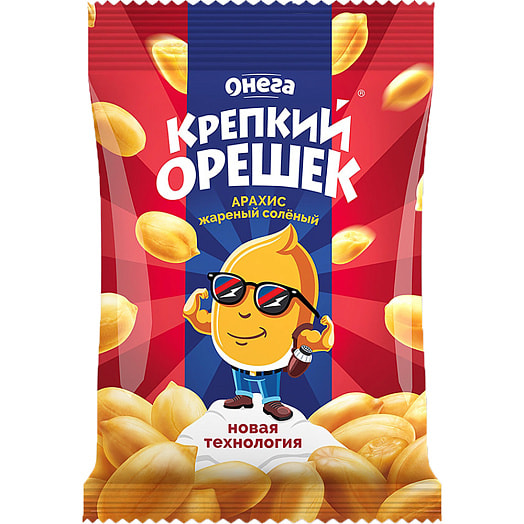 Арахис жареный соленый Крепкий орешек 120г Беларусь