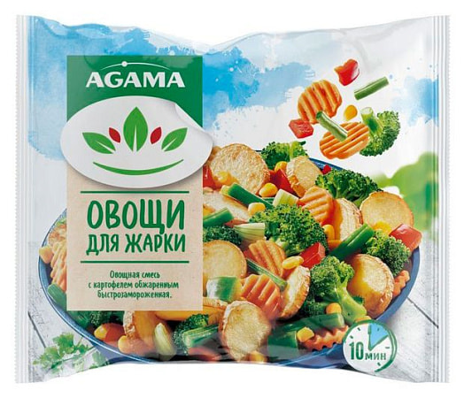 Овощи для жарки Agama зам 400г ООО МН-Продакт Россия