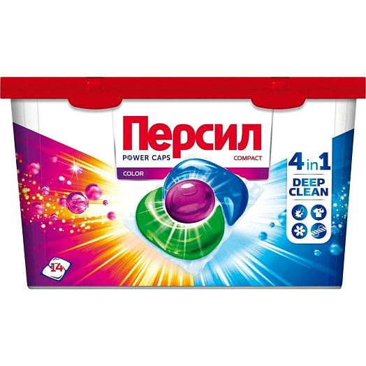 Средство для стирки Персил Капс Колор 14шт в капсулах Китай Persil