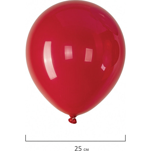 Шары воздушные Brauberg (25см, 50шт, ассорти) арт.591881 Китай