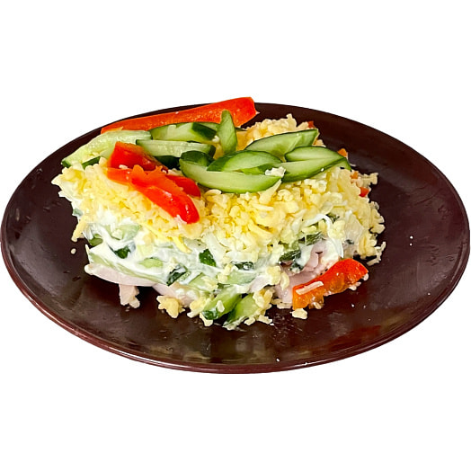 Салат-коктейль с ветчиной и сыром  1кг Беларусь