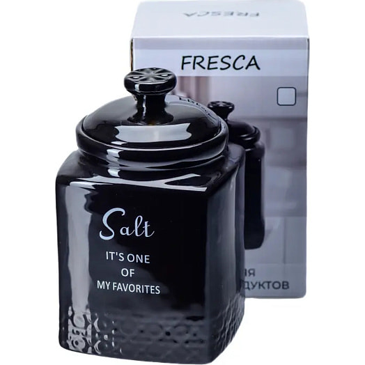 Банка для сыпучих прод керамическая salt 750мл/9,3*10*15,6см арт.QC23A616SA Китай