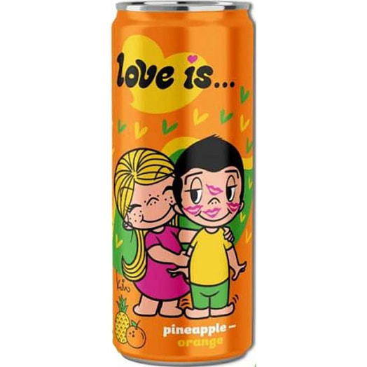 Напиток б/алк Love Is 330мл ж/б ананас и апельсин Россия
