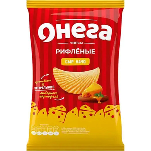 Чипсы картофельные Онега со вкусом сыра Начо 67г Онега Беларусь Онега