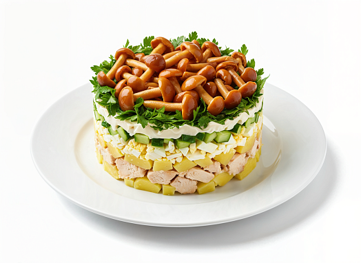 Салат куриный с маринованными опятами 1кг Беларусь