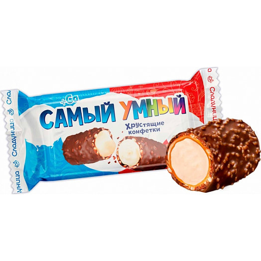 Конфеты Самый умный хрустящие с молочной начинкой Сладуница ООО Россия