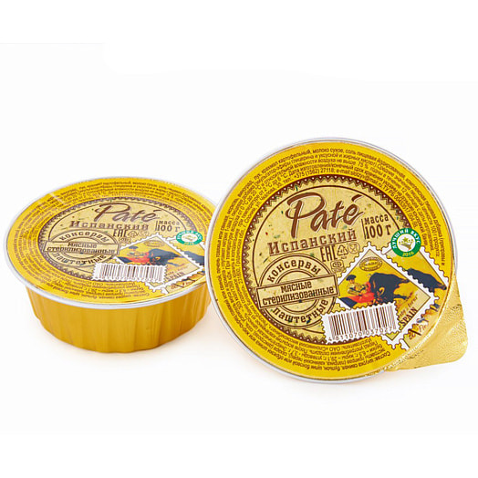Консервы-паштет Pate 100г лам/б Испанский м/р ОАО Слонимский МК Беларусь