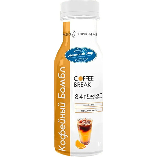 Напиток молочный Бамбл кофе ультрапастериз 1.3% 280г ОАО Молочный Мир Беларусь COFFEE BREAK