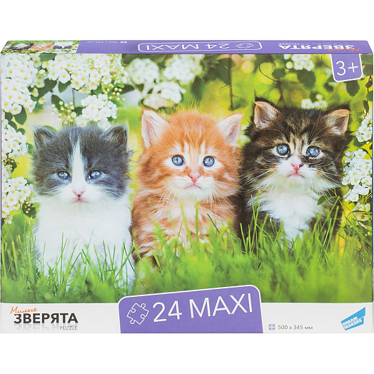 Пазлы 24 MAXI Зверята арт.RI2402C ООО Желтый крокодил Беларусь DREAM MAKERS-BOARD GAMES