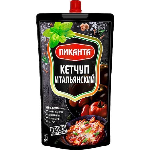 Кетчуп Итальянский Пиканта 280г ООО Вкусный продукт Россия
