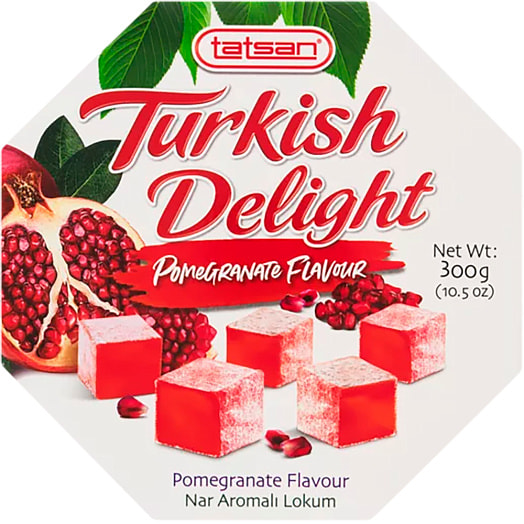 Восточные сладости 300г Turkish Delight Pomegranate Tatsan Helva Sanayi Ticaret Limited Sirketi Турция