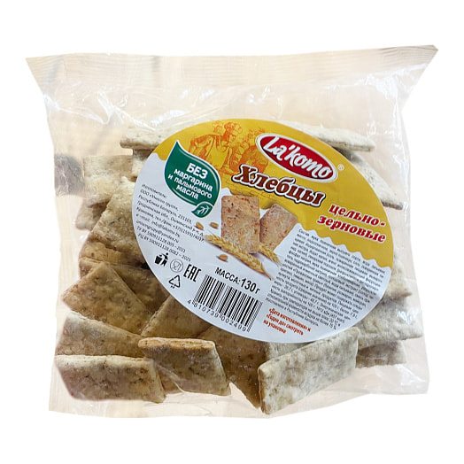 Хлебцы цельнозерновые 130г ООО Унисон групп Беларусь La komo