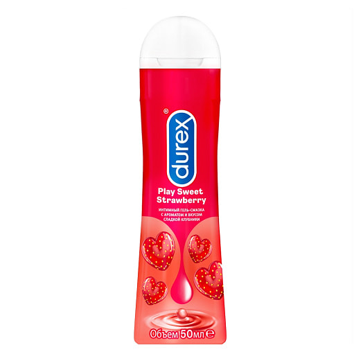 Гель-смазка Durex Play Sweet Strawberry Сладкая клубника Тайди Таиланд Durex