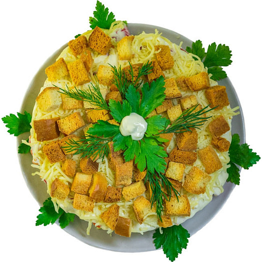 Салат Цезарь с куриным филе 1кг Беларусь