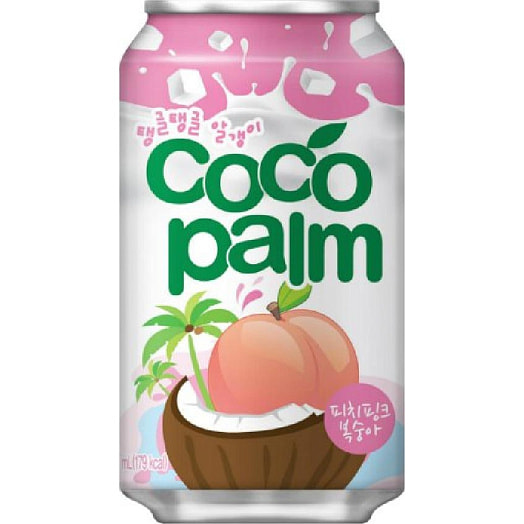 Напиток б/а газ HAITAI COCO Palm Peach Pink 355мл ж/б Корея
