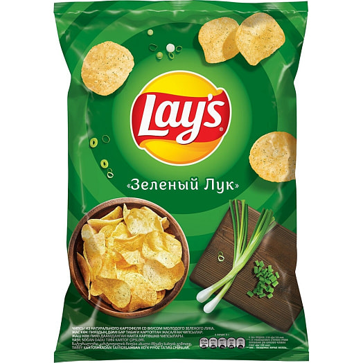 Чипсы Lays 70г со вкусом молодого зеленого лука ООО ПепсиКо Холдингс Россия Lays