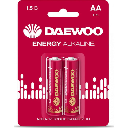 Элемент питания Daewoo LR6 Energy Alkaline BL-2 Китай Daewoo