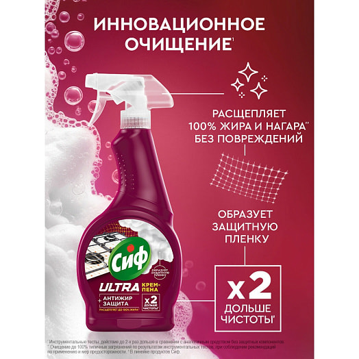 Крем-пена Cif 500мл Ultra антижир Unilever Россия CIF