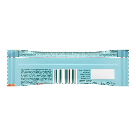 Злаково-фруктовый батончик 25г яблоко, персик, малина ОАО Прогресс Россия