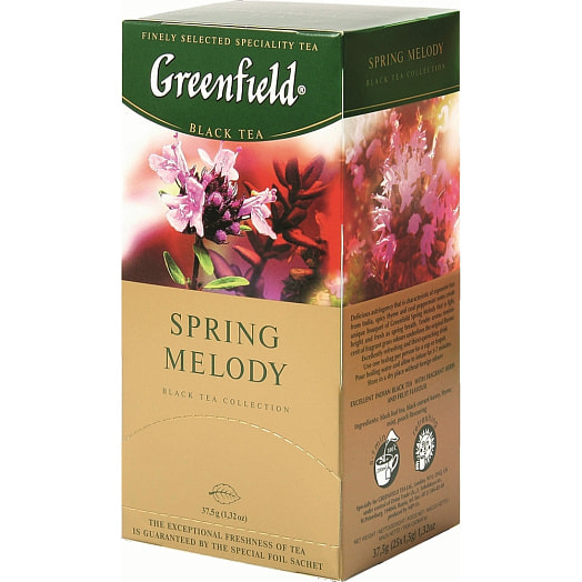 Чай черный Greenfield Spring Melody 37.5г (25пак*1,5г) Орими Россия