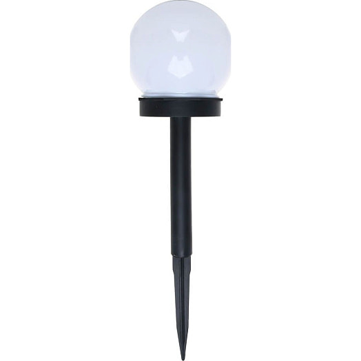 Фонарь садовый Inbloom на солн батарее Шар 10х10х34см, 1LED, белый арт.475-306 Китай