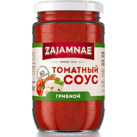 Соус Грибной 370г ст/б стерилизованый ЧТПУП Белмяспроминвест Беларусь ZAJAMNAE