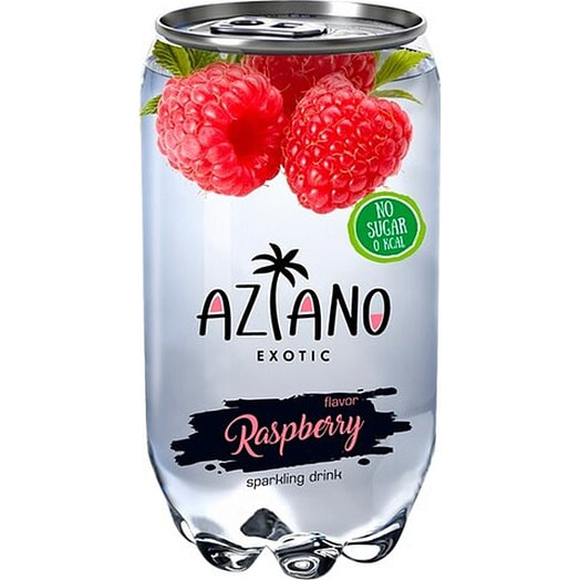 Напиток б/алк Aziano Raspberry газ. 350мл ж/б ООО Азиано Россия
