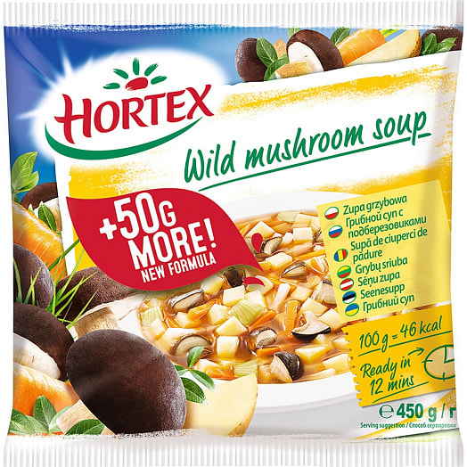 Овощная смесь с грибами 400г пл. быстрозмороженная Польша Hortex