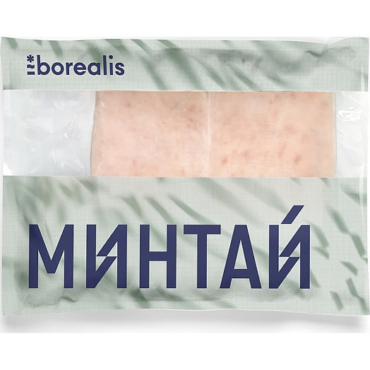 Фарш минтая без кожи, костей зам 300г Россия Borealis