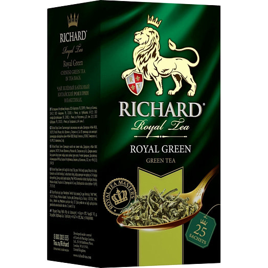 Чай Richard 2г*25пак 50г Royal Green зеленый китайский КОМПАНИЯ МАЙ Россия
