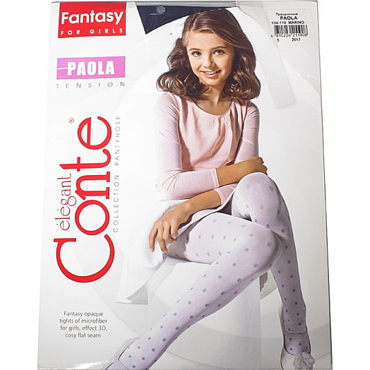 Колготки детские нарядные Conte Elegant Paola р.104-110 marino арт.16С-51СП Беларусь