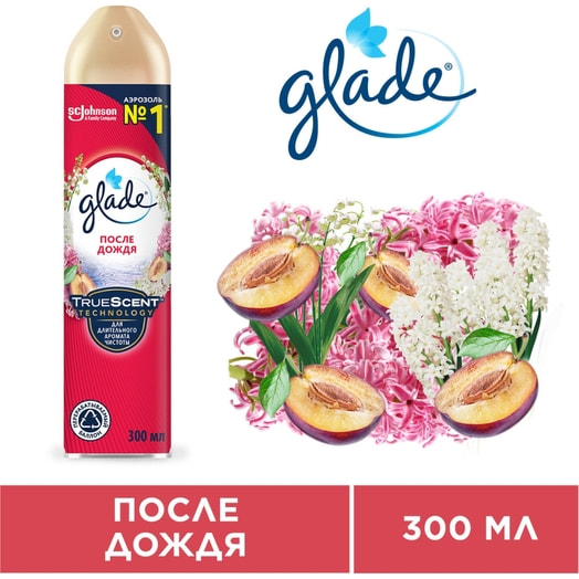 Освежители воздуха После дождя 300мл ScJohnson Россия Glade