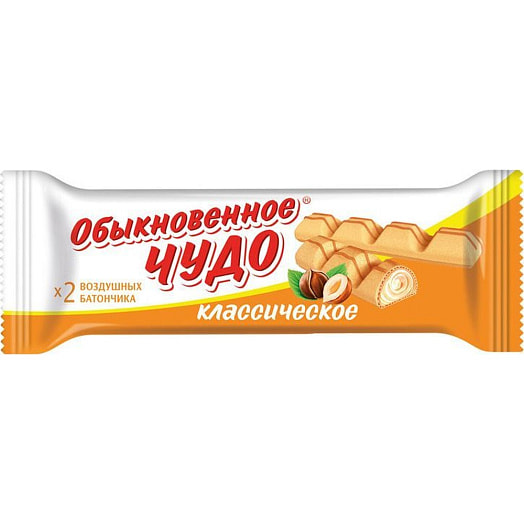Конфеты Обыкновенное чудо классическое 40г флоу-пак вафельные неглазированные Россия Славянка